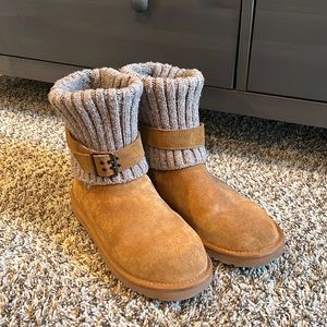 Ugg Boots - Tan, Knit Top, Size 9